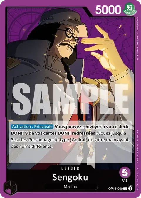 Carte One Piece Sengoku OP16-060, extension L’heure de la bataille décisive