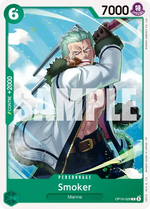 Carte One Piece Smoker OP16-028, extension L’heure de la bataille décisive