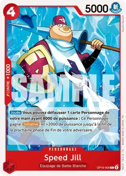 Carte One Piece Speed Jill OP16-009, extension L’heure de la bataille décisive