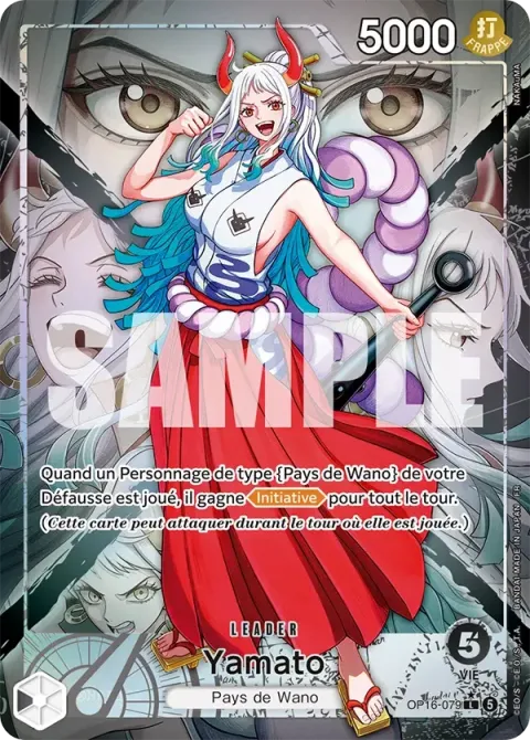 Carte One Piece Yamato OP16-079 · parallèle, extension L’heure de la bataille décisive