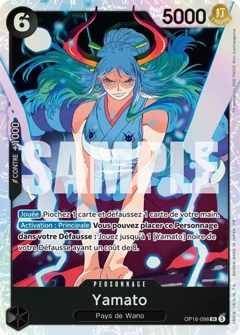 Carte One Piece Yamato OP16-098, extension L’heure de la bataille décisive