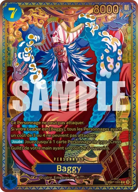 Carte One Piece Baggy P-084 · parallèle, extension Les guerriers les plus puissants au monde