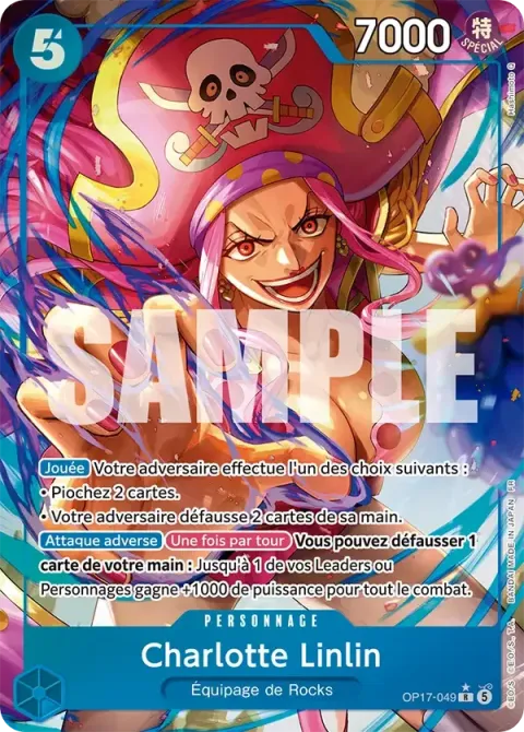Carte One Piece Charlotte Linlin OP17-049 · parallèle, extension Les guerriers les plus puissants au monde