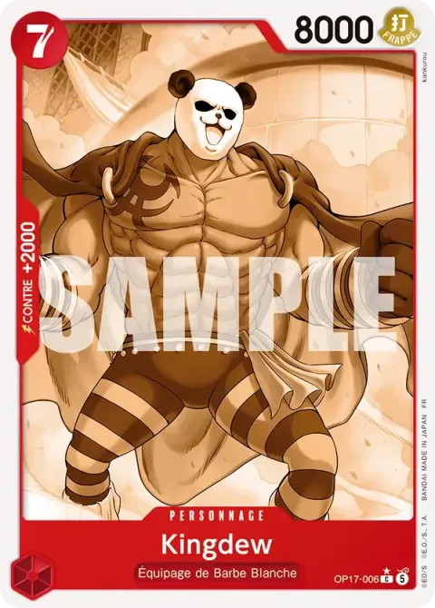 Carte One Piece Kingdew OP17-006 · parallèle, extension Les guerriers les plus puissants au monde
