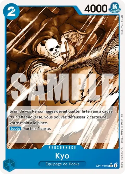 Carte One Piece Kyo OP17-045 · parallèle, extension Les guerriers les plus puissants au monde