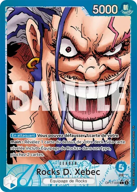 Carte One Piece Rocks D. Xebec OP17-039 · parallèle, extension Les guerriers les plus puissants au monde