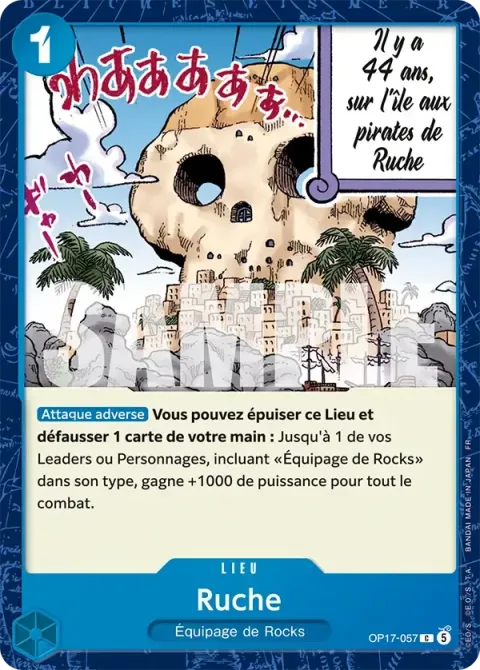 Carte One Piece Ruche OP17-057, extension Les guerriers les plus puissants au monde