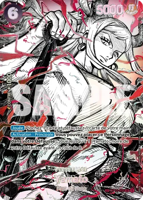 Carte One Piece Yamato OP16-098 · parallèle 2, extension Les guerriers les plus puissants au monde