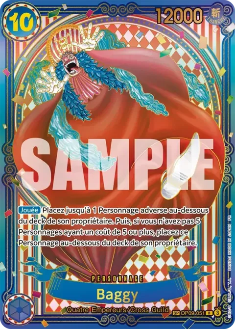 Carte One Piece Baggy OP09-051 · parallèle 4, extension Les sept de la mer d’azur