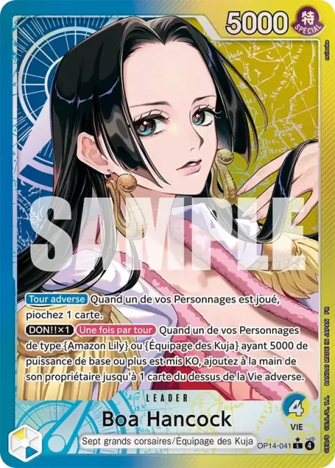 Carte One Piece Boa Hancock OP14-041 · parallèle, extension Les sept de la mer d’azur