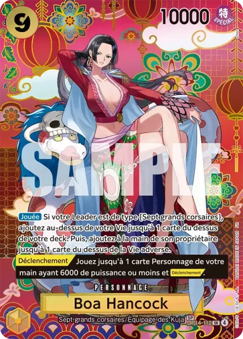 Carte One Piece Boa Hancock OP14-112 · parallèle 2, extension Les sept de la mer d’azur