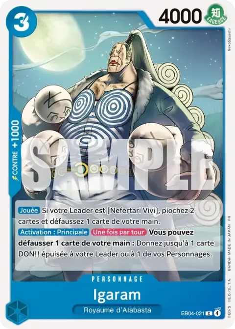 Carte One Piece Igaram EB04-021, extension Les sept de la mer d’azur