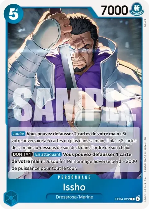 Carte One Piece Issho EB04-022, extension Les sept de la mer d’azur