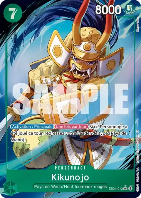 Carte One Piece Kikunojo EB04-012 · parallèle, extension Les sept de la mer d’azur
