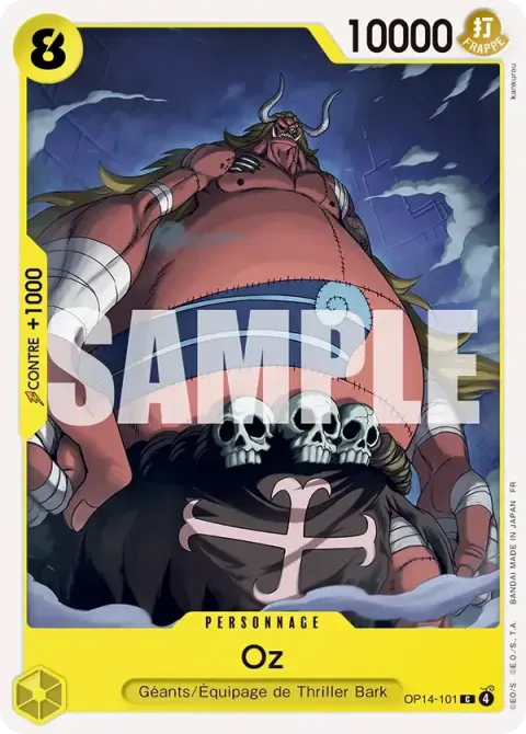 Carte One Piece Oz OP14-101, extension Les sept de la mer d’azur