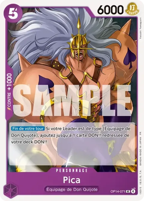 Carte One Piece Pica OP14-071, extension Les sept de la mer d’azur