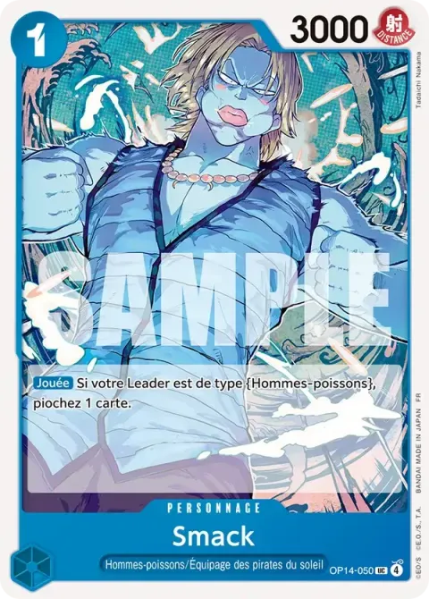 Carte One Piece Smack OP14-050, extension Les sept de la mer d’azur
