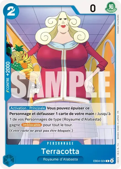 Carte One Piece Terracotta EB04-024, extension Les sept de la mer d’azur