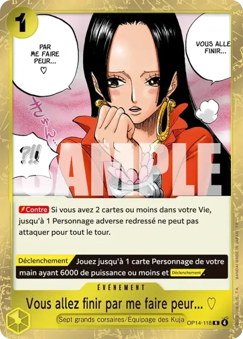 Carte One Piece Vous allez finir par me faire peur… ♡ OP14-118, extension Les sept de la mer d’azur