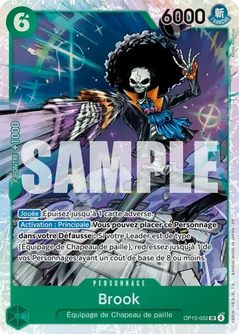 Carte One Piece Brook OP15-032, extension Aventure sur l’île de dieu
