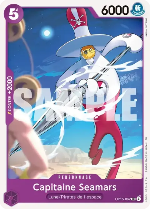 Carte One Piece Capitaine Seamars OP15-062, extension Aventure sur l’île de dieu