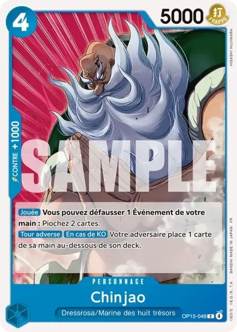 Carte One Piece Chinjao OP15-048, extension Aventure sur l’île de dieu