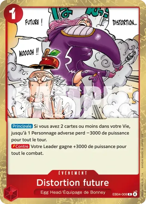 Carte One Piece Distortion future EB04-008, extension Aventure sur l’île de dieu