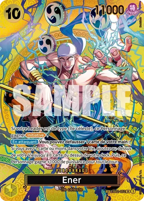 Carte One Piece Ener EB02-052 · parallèle 2, extension Aventure sur l’île de dieu