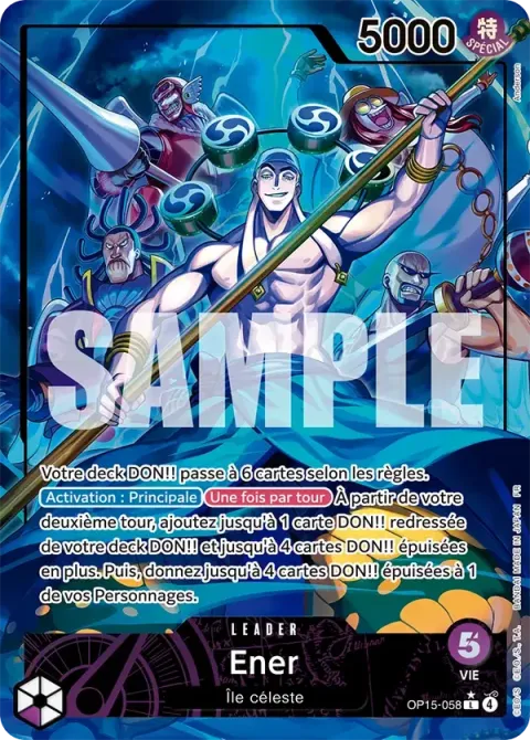 Carte One Piece Ener OP15-058 · parallèle, extension Aventure sur l’île de dieu