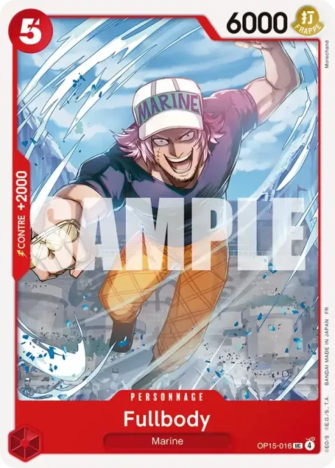 Carte One Piece Fullbody OP15-016, extension Aventure sur l’île de dieu