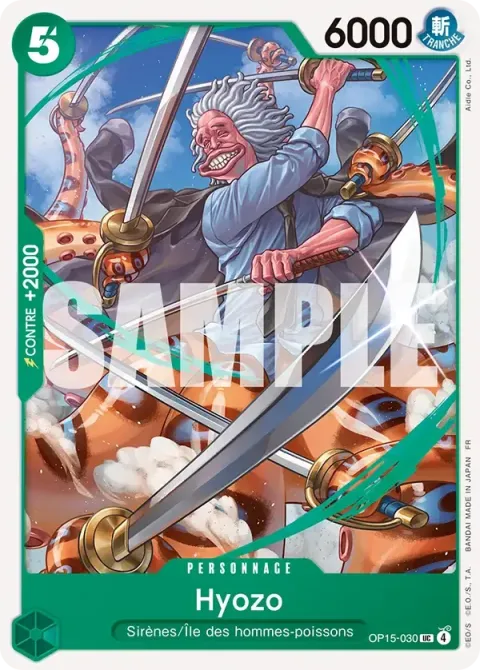 Carte One Piece Hyozo OP15-030, extension Aventure sur l’île de dieu