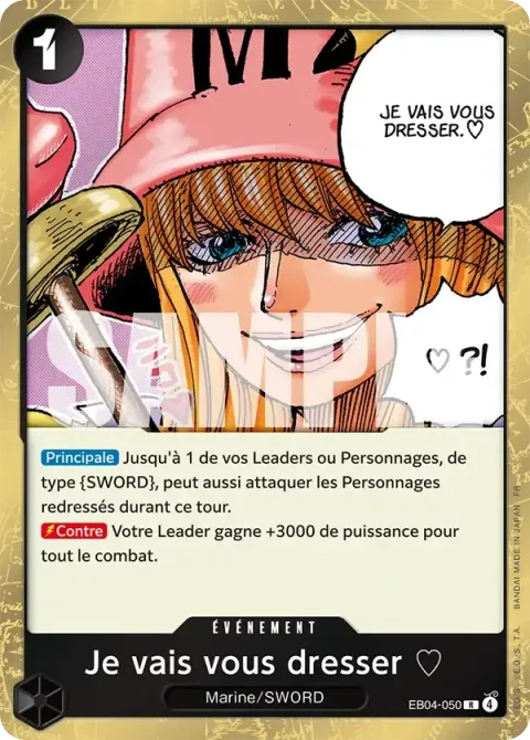 Carte One Piece Je vais vous dresser ♡ EB04-050, extension Aventure sur l’île de dieu