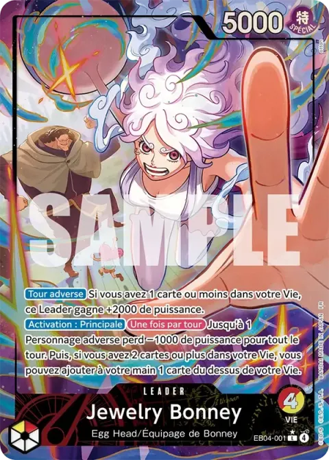 Carte One Piece Jewelry Bonney EB04-001 · parallèle, extension Aventure sur l’île de dieu