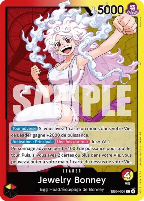 Carte One Piece Jewelry Bonney EB04-001, extension Aventure sur l’île de dieu