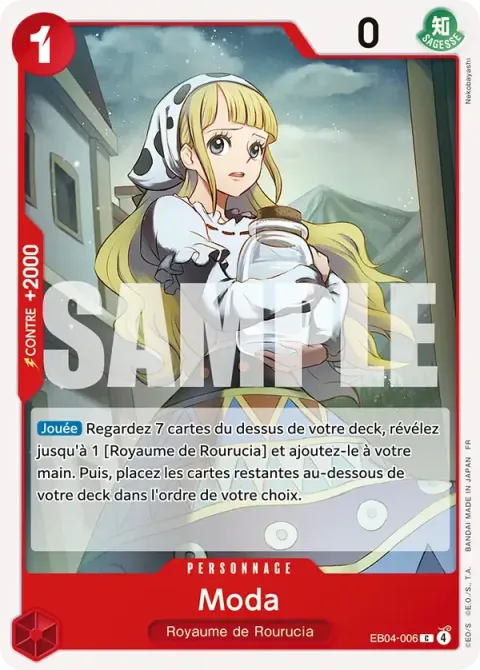 Carte One Piece Moda EB04-006, extension Aventure sur l’île de dieu