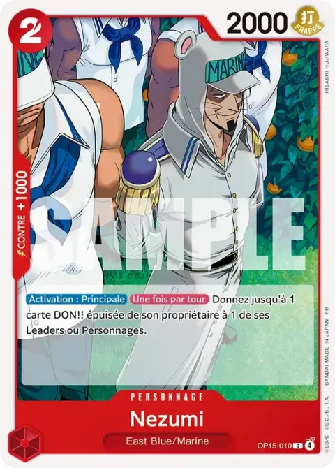 Carte One Piece Nezumi OP15-010, extension Aventure sur l’île de dieu