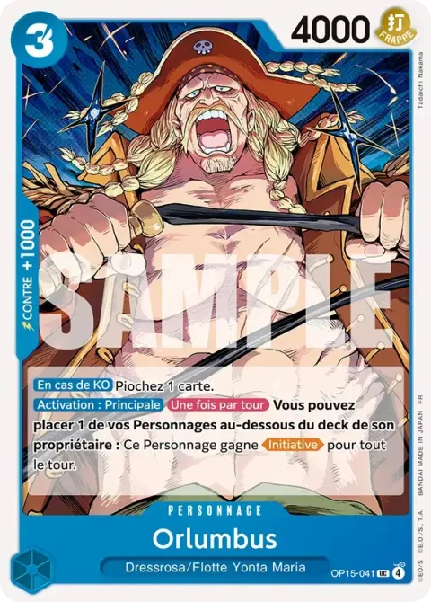 Carte One Piece Orlumbus OP15-041, extension Aventure sur l’île de dieu