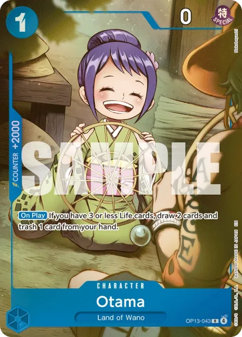 Carte One Piece Otama OP13-043 · parallèle, extension Aventure sur l’île de dieu