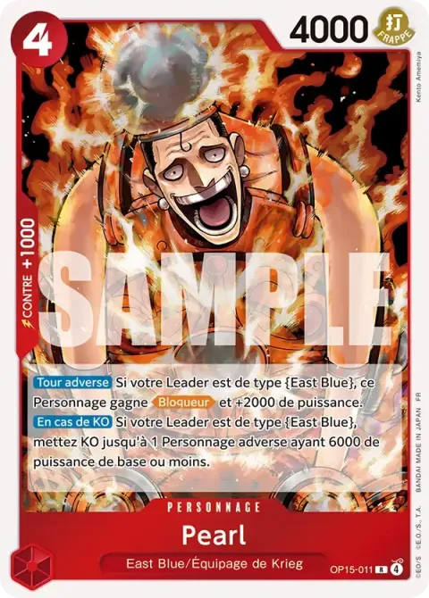 Carte One Piece Pearl OP15-011, extension Aventure sur l’île de dieu