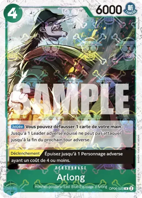 Carte One Piece Arlong OP06-023 · parallèle 2, extension One Piece Card the Best