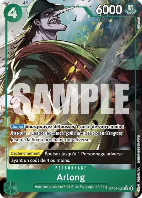 Carte One Piece Arlong OP06-023 · parallèle 3, extension One Piece Card the Best