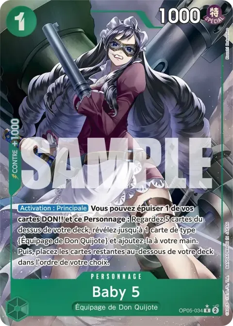 Carte One Piece Baby 5 OP05-034 · parallèle 3, extension One Piece Card the Best