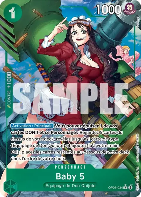 Carte One Piece Baby 5 OP05-034 · parallèle 4, extension One Piece Card the Best