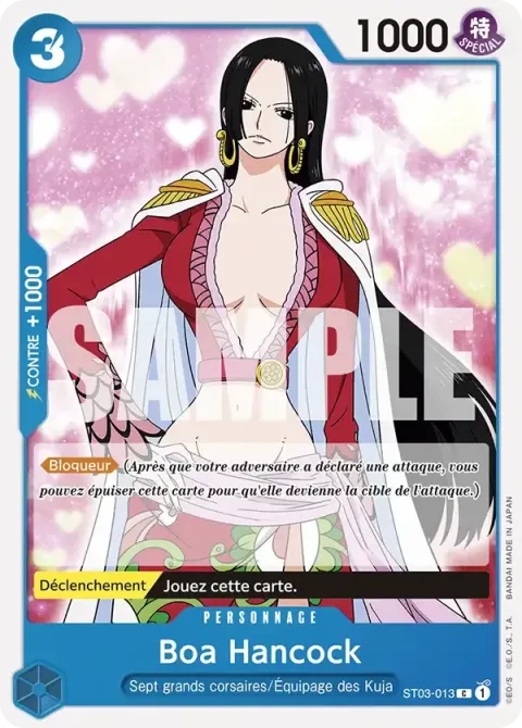 Carte One Piece Boa Hancock ST03-013 · parallèle, extension One Piece Card the Best