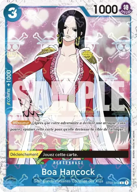 Carte One Piece Boa Hancock ST03-013 · parallèle 2, extension One Piece Card the Best
