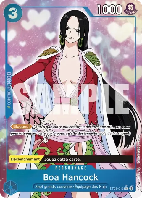 Carte One Piece Boa Hancock ST03-013 · parallèle 3, extension One Piece Card the Best