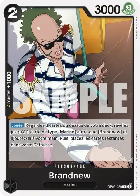 Carte One Piece Brandnew OP03-089, extension One Piece Card the Best