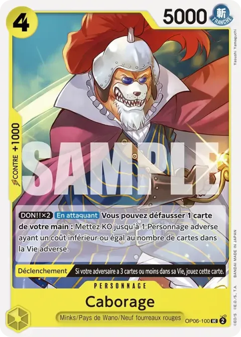 Carte One Piece Caborage OP06-100 · parallèle, extension One Piece Card the Best