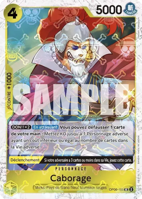 Carte One Piece Caborage OP06-100 · parallèle 2, extension One Piece Card the Best