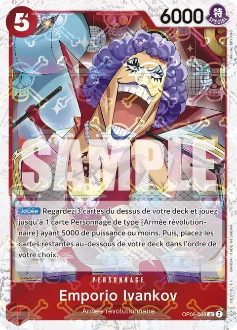 Carte One Piece Emporio Ivankov OP06-003 · parallèle 2, extension One Piece Card the Best